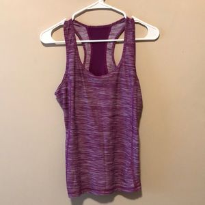 Purple workout tank top